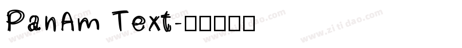 PanAm Text字体转换